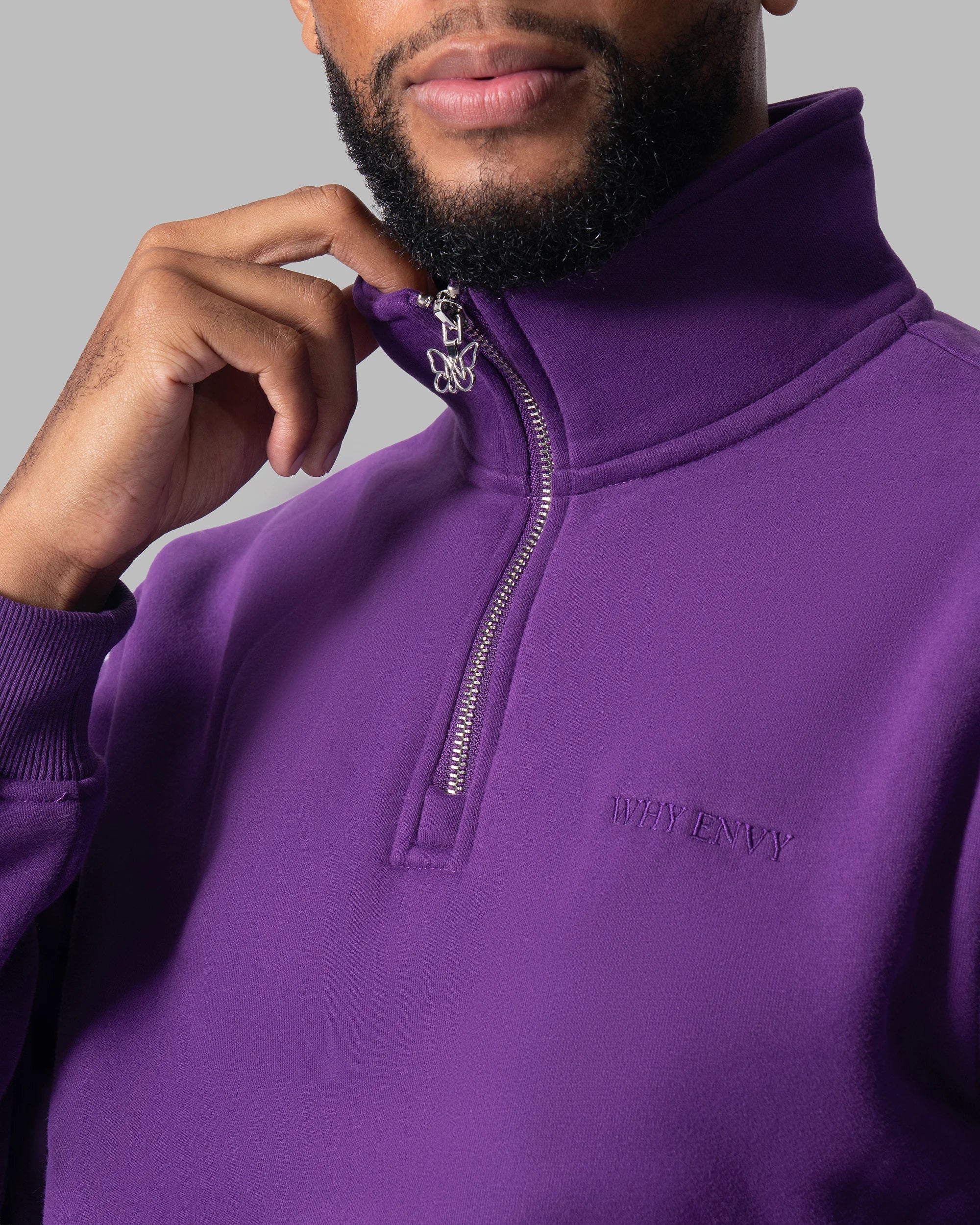 Nocturne Half Zip Dark Purple