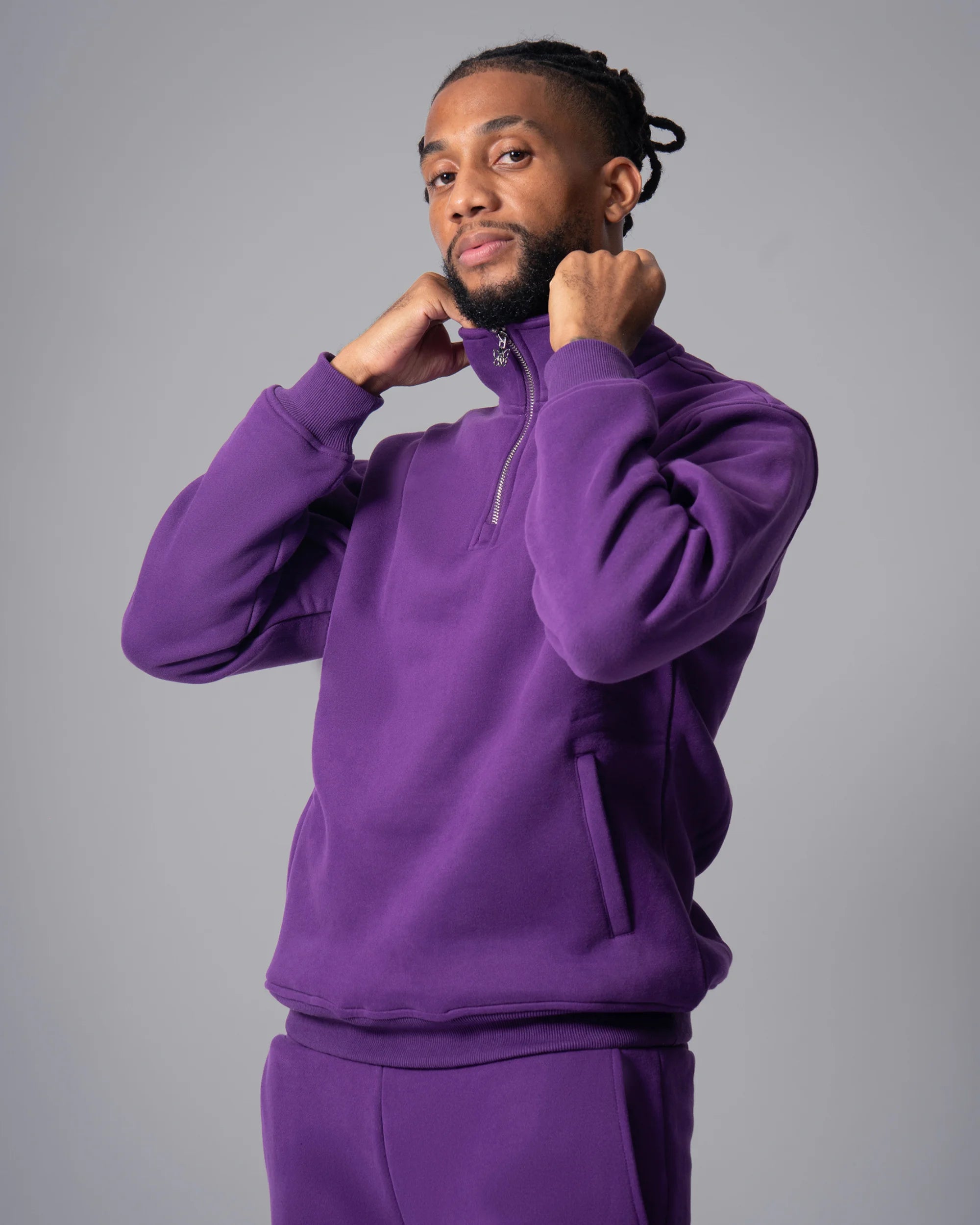 Nocturne Half Zip Dark Purple
