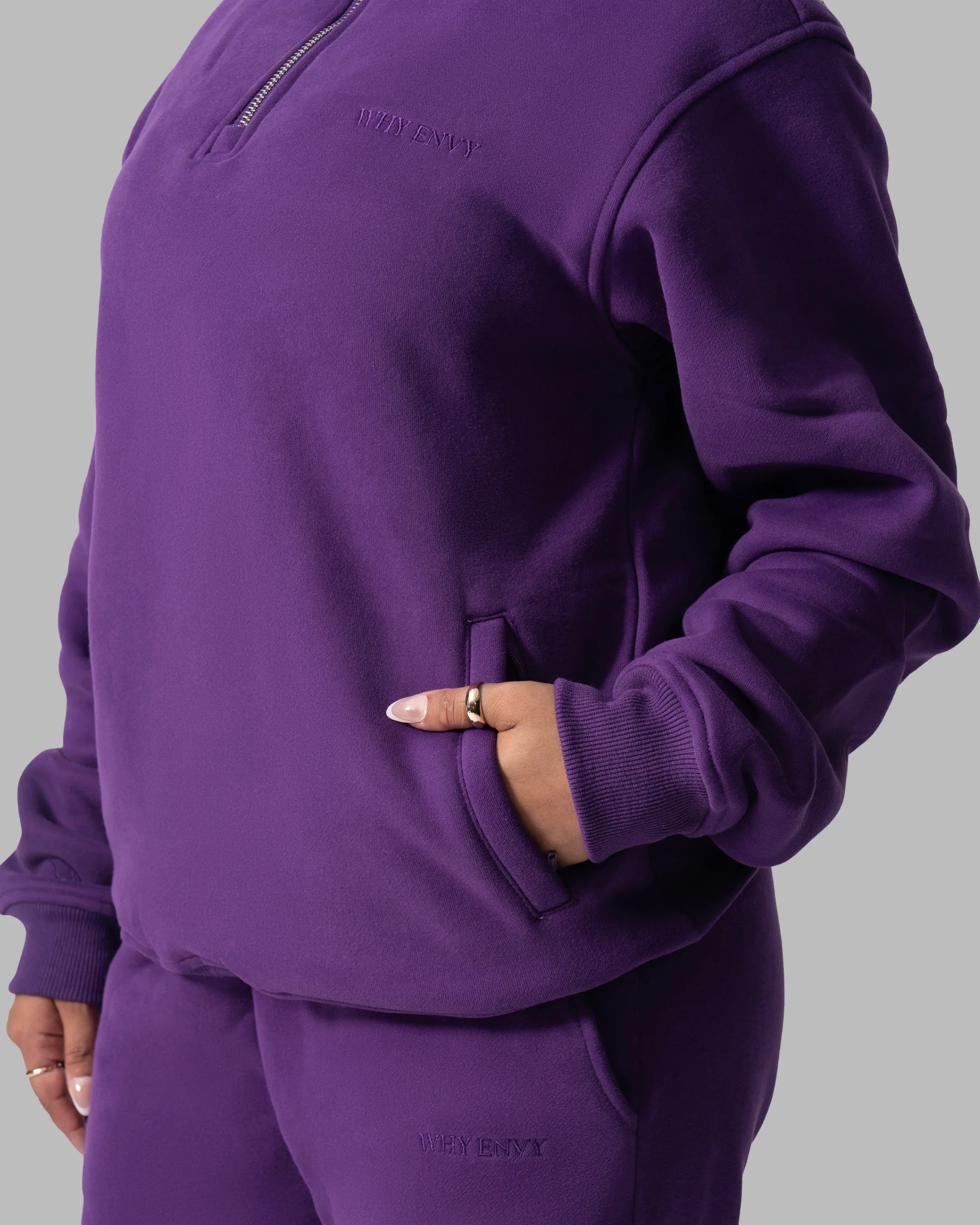 Nocturne Half Zip Dark Purple