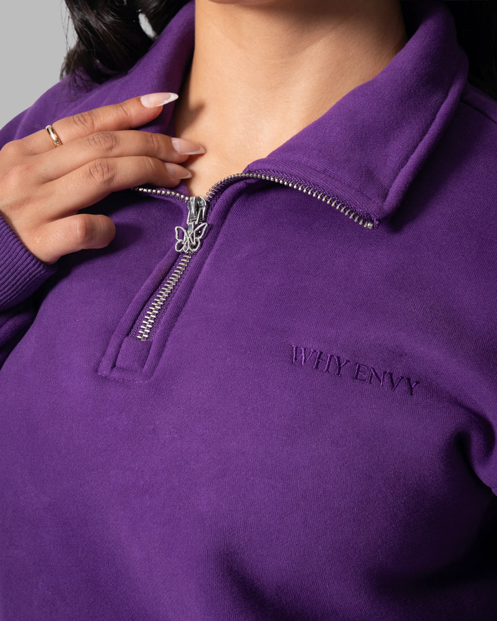 Nocturne Half Zip Dark Purple