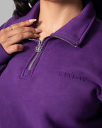 Nocturne Half Zip Dark Purple