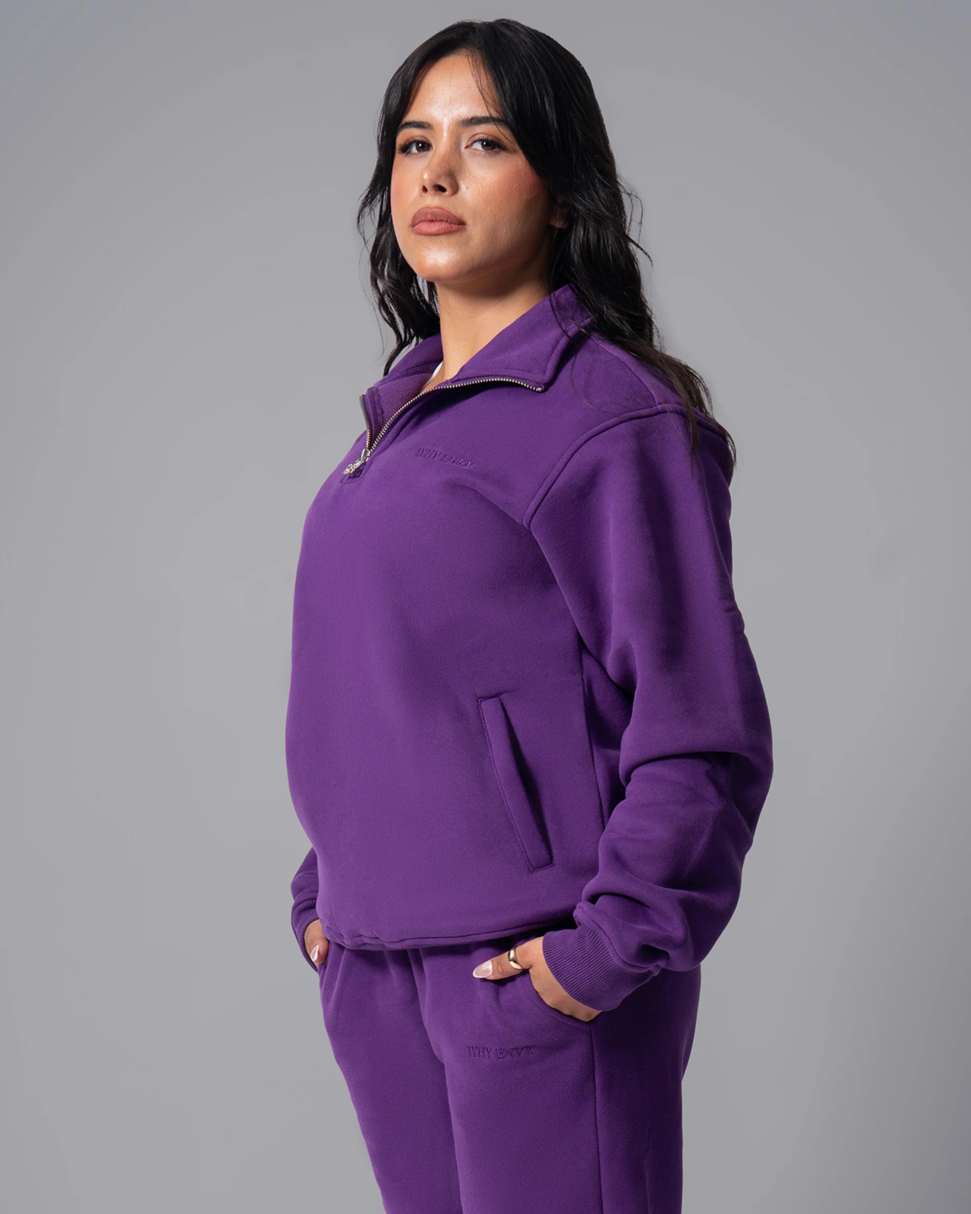 Nocturne Half Zip Dark Purple